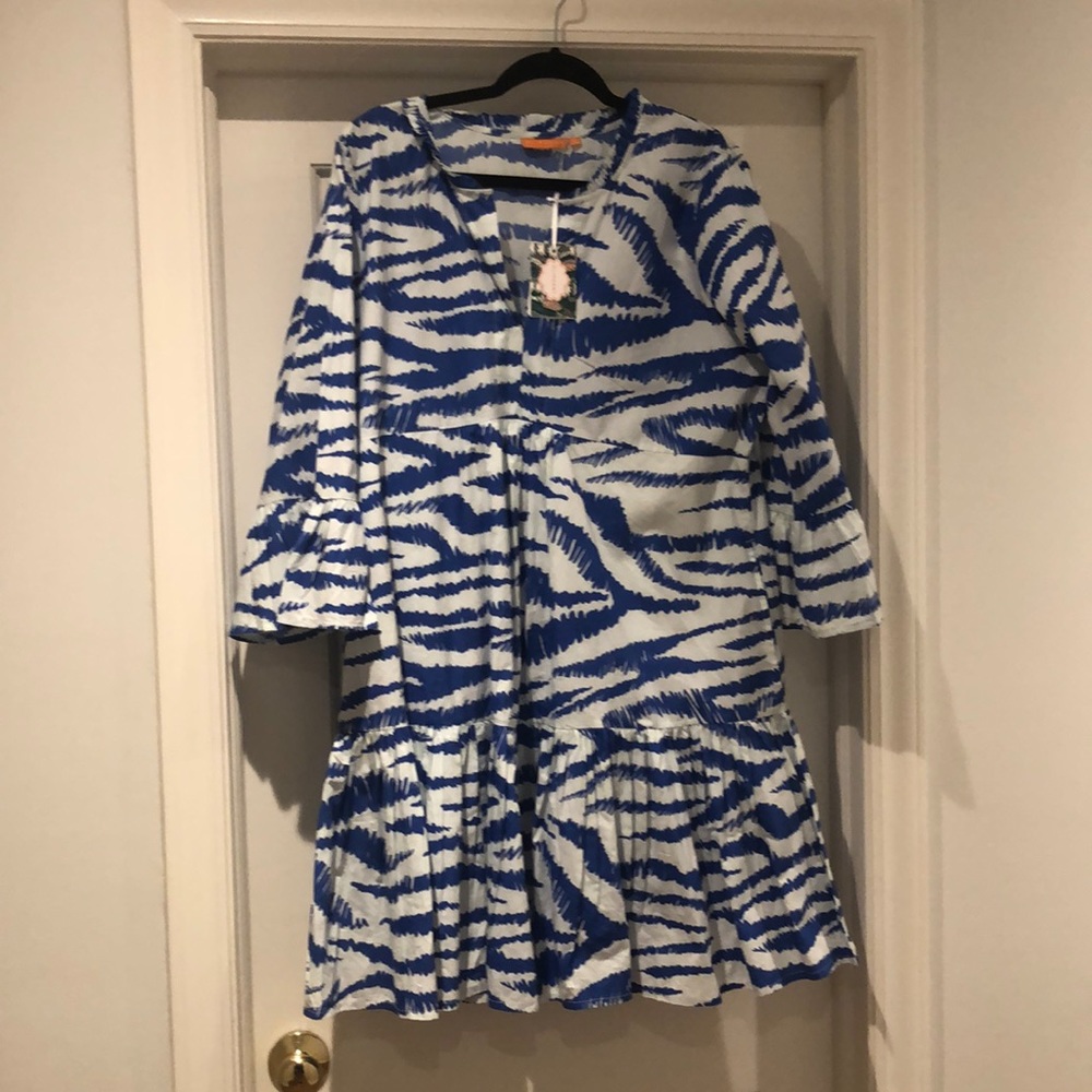 Oliphant bell sleeved mini dress